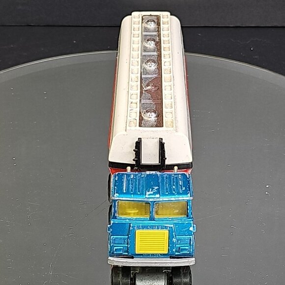 1973 Matchbox Super Kings Texaco Tanker with Blue Scammell Tractor Semi UK - Picture 4 of 16